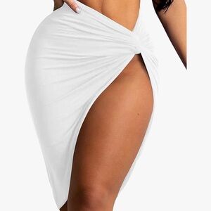 White Swim Skirt Cover-Up